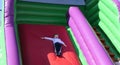 Children enjoying the fun rides at CurryÃ¢â¬â¢s BarryÃ¢â¬â¢s Amusements Portrush Northern Ireland 29-05-22